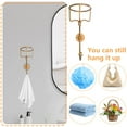 thumbnail image 2 of Elegant Wall-Mounted Vintage Brass Hat and Coat Hook Sturdy Decorative Hanger for Home and Office Use, 2 of 4