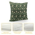 thumbnail image 4 of HENGT  Shamrock Decorative Throw Pillow Case, Clovers and Hearts Pattern St Paddy's Day Motifs on Green Backdrop, Couch Bedroom Living Room Cushion Cover, Green Cream, 4 of 5