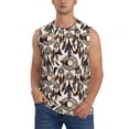 thumbnail image 2 of Lsque Dreamcatcher Print Men's Cotton Blend Sleeveless Muscle Shirts (S-3XL)- Moisture Wicking, Odor Protection, UPF 30+,3X-Large, 2 of 8