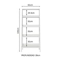 thumbnail image 3 of Mueble Biblioteca Librero Madesa Con 4 Niveles Blanco Madesa Escalera, 3 of 8
