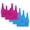 #2_Blue, variant on 5PC Women's Wireless Seamless Vest Bra - Comfort U-Bralette without Steel Rings | Smooth One-Piece Gathering & Breathable Design