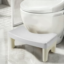 Toilet Stool Squat Adult,BUSATIA 6.7" Step Stool,Poop Stool Adult, Squatting Toilet Stool for Pooping,Pooping Stool for Bathroom,Toilet Step Stool Foot Stool,Non-Slip Potty Stool,Gray