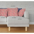 thumbnail image 4 of 18â€ Salmon Red Roses Indoor Outdoor Throw Pillow, 4 of 4