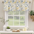 thumbnail image 3 of Yellow Blue Flowers Valances for Windows, Watercolor Botanical Floral Plants Light Filtering Kitchen Curtains, Rod Pocket Window Valance Curtains for Living Room Bedroom, 42" W x 12" L, 2 Panels, 3 of 9