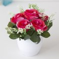 thumbnail image 5 of TIELUTT Rose pour la Maison Réaliste pour Fleurs de Mariage Fleurs Extérieures Décorations de Mariage pour Tables de Réception Centres de Table Centres de Table pour Tables Fleurs de la Saint-Valentin, 5 of 5