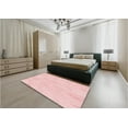 thumbnail image 4 of Ahgly Company Indoor Round Patterned Light Coral Pink Area Rugs, 8' Round, 4 of 6
