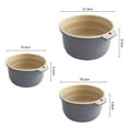 thumbnail image 2 of Cesta para lavar verduras, juego de cuenco colador de drenaje, lavabo y cesta para limpieza de alimentos y verduras, 2 of 5