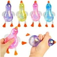 thumbnail image 2 of IGEED Squishy Glitter Ducks,Kids Squishy Fidget Toys,Animals Stress Balls Stress Relief Sensory Toys,Stretchy Squeeze Stress Relief Toys for Kids Adults,Party Favors Easter Basket Stuffers,1PCS, 2 of 7