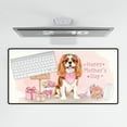thumbnail image 4 of Happy Mother's Day Cavalier King Charles Spaniel Love Dog Mom Heart Flower Desk Mat Full Keyboard Mouse Pad Dog Lover Gifts Large Mousepad - 12004, 4 of 5