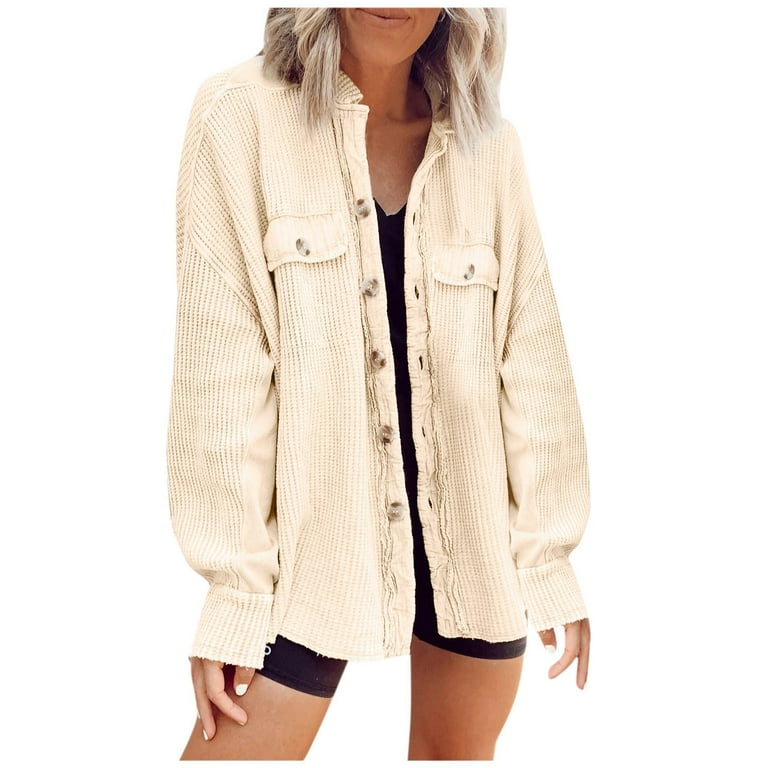 Women's button top down back sweater