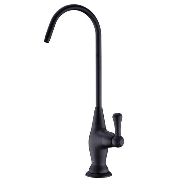 Grifo de agua GICASA de latón macizo negro para sistemas de ósmosis inversa