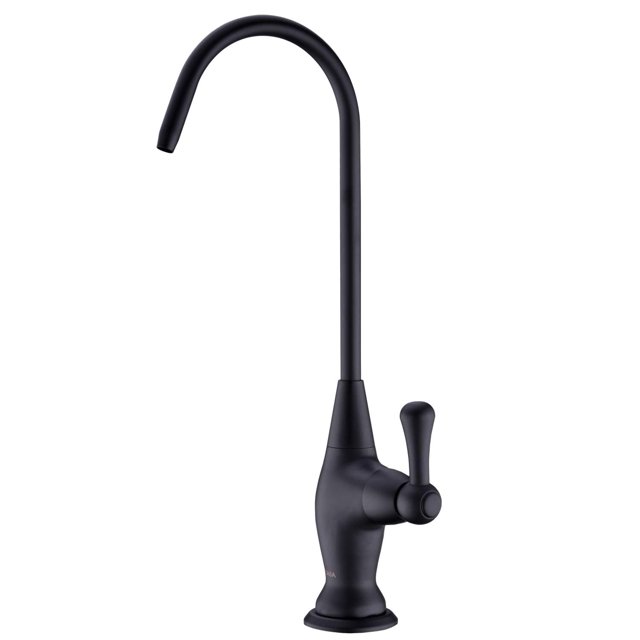 Grifo de agua GICASA de latón macizo negro para sistemas de ósmosis inversa