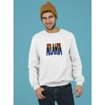 thumbnail image 2 of Atlanta Text With Sunset Paint Sweatshirt Men -Image by Shutterstock, Male x-Large, 2 of 4