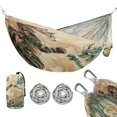 thumbnail image 2 of Wobogo Lynx and Dragon Painting Camping Hammocks 330 lb Capacity with Tree Straps and Hanging Pockets for Outside Hiking Beach Backpack Travel, 2 of 8