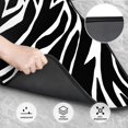 thumbnail image 3 of ZICANCN Waterproof Car Floor Mats Full Set, Zebra Animal Pattern Texture Automotive Carpet Mats for Vehicle Trucks Suv Jeep, 4 Pieces, 3 of 6