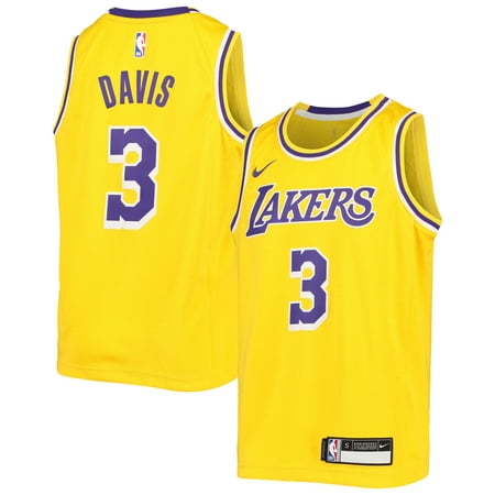 Youth Nike Anthony Davis Gold Los Angeles Lakers Swingman Jersey - Icon Edition