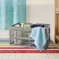thumbnail image 2 of Mainstays Kids Large Gray Collapsible Storage Basket with Handles, 2 of 6