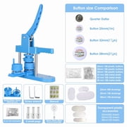 Maker Machine Multiple Sizes, Button Maker Machine ,25,32,58mm Mold DIY Badge Pin Maker Machine Kit With 400pcs Badge Button Components Parts/Pic/Circle Cutter ,Easy to Use