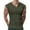 Army Green, variant on Men's Sleeveless Ribbed V-Neck Casual Tank Top Stretchy Slim Fit Muscle Top