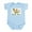 Sky Blue, variant on CafePress - Wiggle Worm Infant Bodysuit - Baby Light Bodysuit, Size Newborn - 24 Months