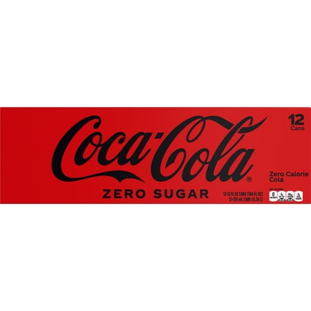 Coca-Cola Zero Sugar Soda Pop Fridge Pack Cans, 12 fl oz, 12 Pack