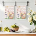 thumbnail image 3 of Happy Easter Kitchen Towels Set of 2, Cute Bunny Colorful Eggs Spring Flowers Green Absorbent Dish Towels for Kitchen, Microfiber Hand Towel, Quick Drying Tea Towel for Cleaning Decorative Dishcloths, 3 of 7