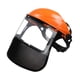 thumbnail image 3 of Protección facial, protección contra salpicaduras, protección facial profesional, equipo de protección para trabajos de corte en paisajismo, tala de árboles y desbroce Naranja, 3 of 8