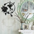 thumbnail image 2 of Silueta de pájaro de metal XCF decoración de pared redonda 25 cm, 2 of 4
