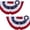 2 Packs-3x6ft Bunting Flag, variant on Cruynt American Flag Bunting Flags Outdoor 3x6 Ft 3 Packs US Pleated Fan Flag Embroidered Stars USA Pleated Bunting for 250 Year Anniversary