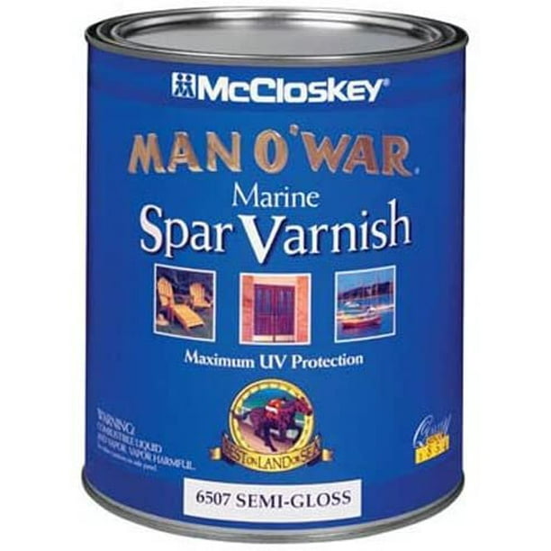 MCCLOSKEY 6507 Man O War Marine Spar Varnish, Semigloss