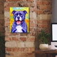 thumbnail image 5 of Epic Graffiti 'Peppy Purple Pitbull' by Rebecca Wang Art, Canvas Wall Art, 12"x16", 5 of 8