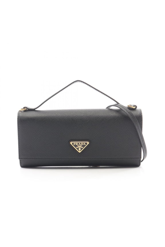Pre-Owned Prada PRADA Triangle Logo 2-Way Shoulder Bag/Handbag, Saffiano Leather, Women's,...