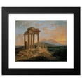 thumbnail image 2 of Lluís Rigalt 14x12 Black Modern Framed Museum Art Print Titled - Landscape with Ruins, 2 of 5