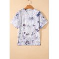 thumbnail image 3 of Women's Gray Camouflage Drop Shoulder Tunic Tee – Casual Summer Style for Everyday Wear, XL, 3 of 10