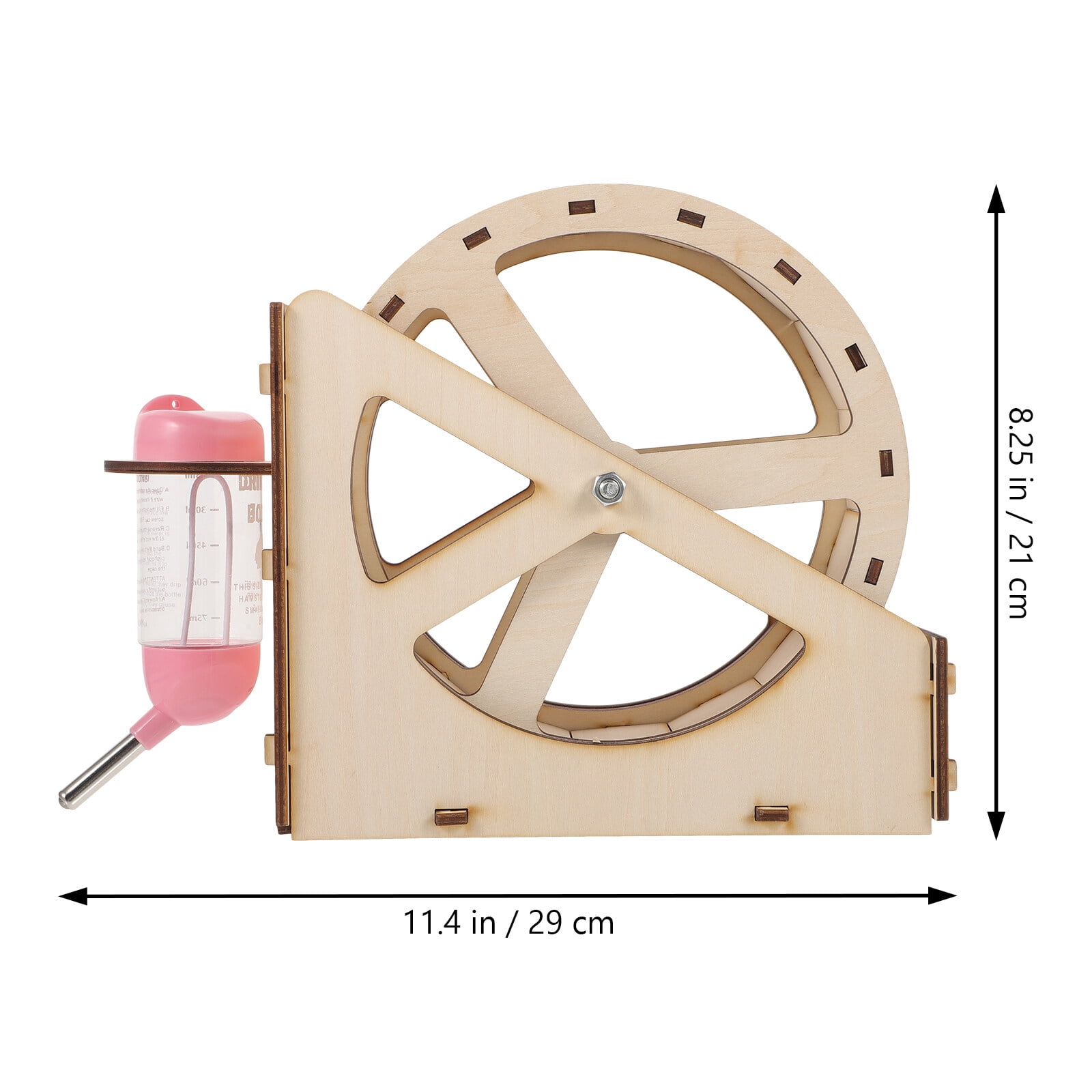 1 set of Hamster Wooden Running Wheel Hamster Silent Exercise Wheel