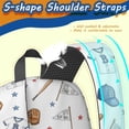 thumbnail image 5 of Baseballs and Jerseys White Pattern 17" Waterproof Oxford School Backpacks for Teens, S-Shape Padded Straps, for School, Travel, Hiking, Camping, 5 of 5