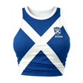 thumbnail image 4 of Womens Tops Trendy Scotland Fan Series Sleeveless Sports Soft Couple Shirts,Blue,M, 4 of 4