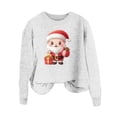 thumbnail image 4 of Buigttklop Christmas Sweatshirts for Women Kawaii 3D Santa Claus Sweatshirt Funny Gifts Long Sleeve Crewneck Cute Graphic Tops, 4 of 4
