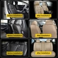 thumbnail image 4 of LAONNVIR Front Car Seat Cover Fit for Ford Mustang Mach-E 2021-2024:Front Set Breathable Leather Vehicle Seat Cushion Suitable for All Seasons Beige,2PCS Front Pair, 4 of 8