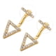 thumbnail image 4 of Pendientes triangulares con brillantes diamantes de imitación, joyería llamativa, 4 of 9