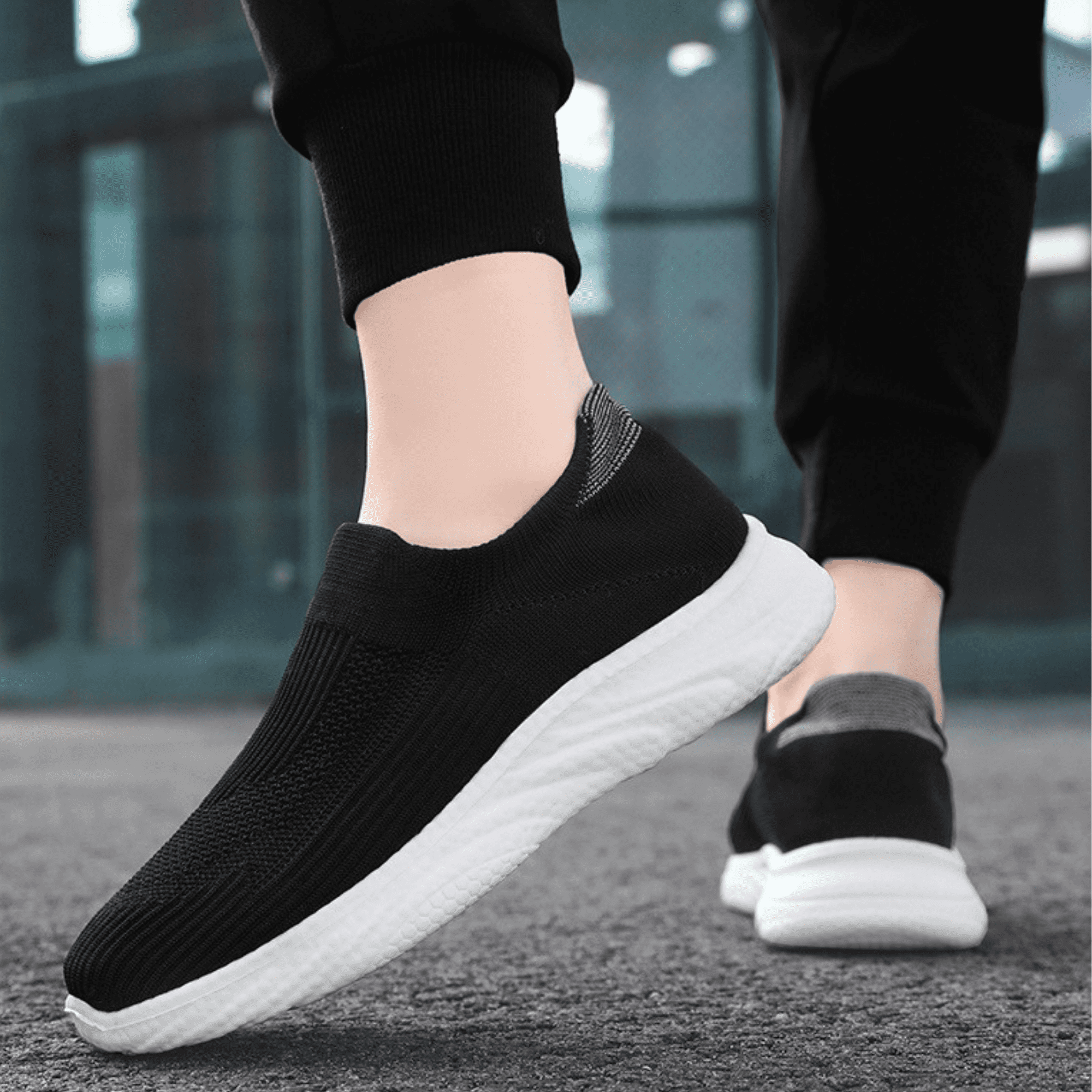 Breathable Mesh Running Shoes Women's Lightweight Slip-On Sneakers Comfortable Casual Tennis Shoes for Walking & Sports Casual Sneakers for Women and Men Couple Shoes