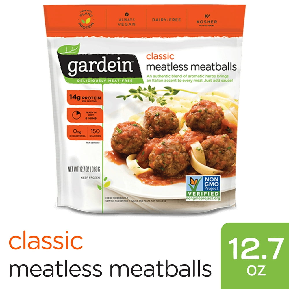 Gardein Classic PlantBased Meatless Meatballs, Vegan, Frozen, 12.7 oz