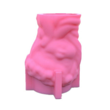 

FaLX Good Toughness Flower Pot Mold - Quick Demoulding - Highly Flexible - Convenient Operation - Non-stick - Girl Portrait Pen Holder Mold - Household Supply