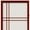Rosewood, variant on Red Lantern 2 ft. Short Desktop Double Cross Shoji Screen - Walnut - 4 Panels