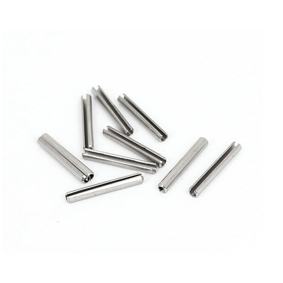 M2.5x20mm 304 Stainless Steel Split Spring Roll Dowel Pins Fasteners 10Pcs