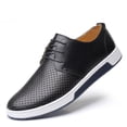 thumbnail image 1 of Zapatos casuales de tabla para hombre, zapatos de moda de gran tamaño con agujeros, zapatos para hombre, zapatos de una sola capa con agujeros, zapatos de cuero perforado para hombre, estilo masculino, 1 of 6