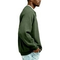 thumbnail image 4 of Men's Waffle V Neck Pullover Tee with Long Sleeves, Size S-4XL, 4 of 4
