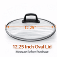 thumbnail image 2 of Clear Glass Oval Lid for 6QT Crock-Pot and Hamilton Beach Slow Cooker and Pans, 2 of 5