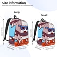 thumbnail image 3 of Yiaed Sushi Salmon Surfing Print Backpack, Premium Laptop Backpack, Travel Backpack for Women, Lightweight Backpacks, Comfortable Back Pack-Medium, 3 of 5