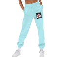 thumbnail image 2 of successthop Christmas Sweatpant for Women Graphic Printed Fleece Drawstring Pants ELastic Joggers Low Rise Trousers, 2 of 5